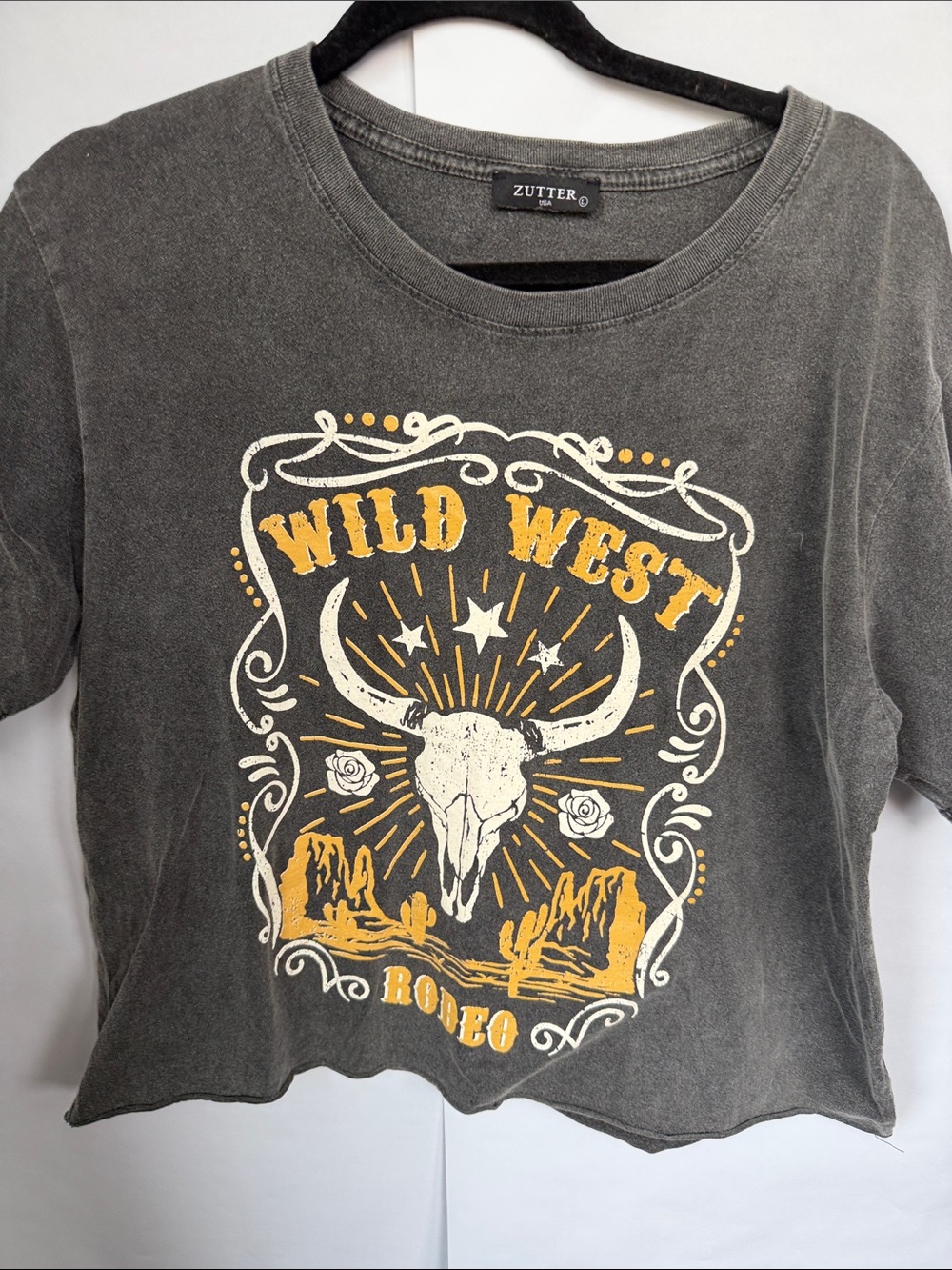 Zutter Wild West Graphic Tee - Charcoal